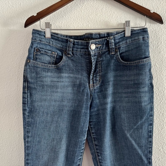 Nine West Y2K Jeans Denim Bootcut Medium Wash Mid Rise Zip Closure Size 6 / 27 - Picture 2 of 16